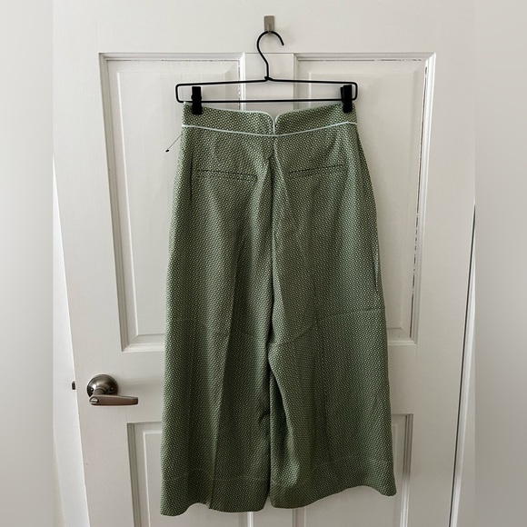 NWT $350 Equipment Allete Crop Wide Leg Pants Size 6